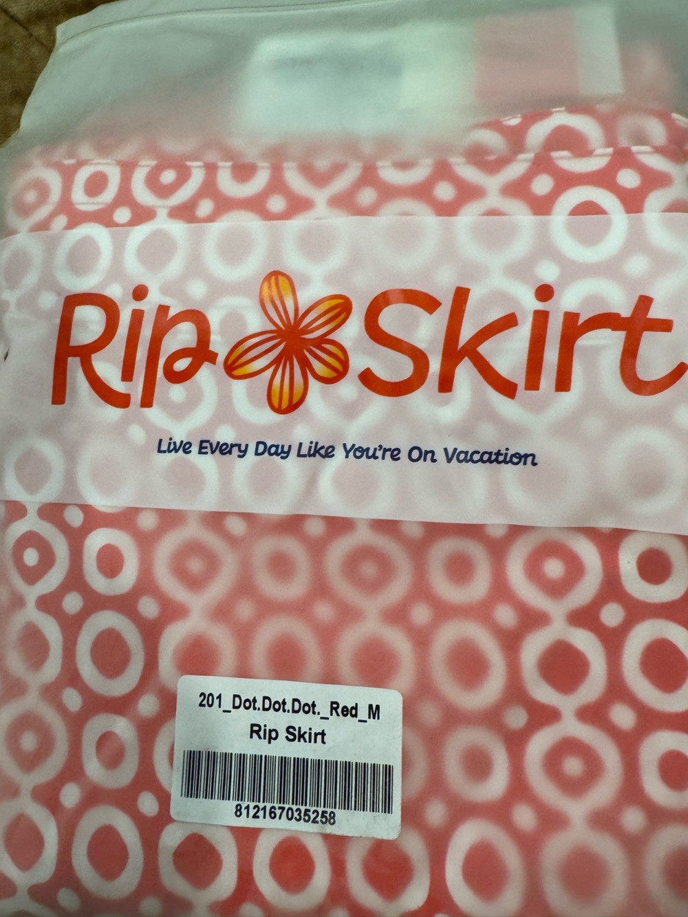 RIPSKIRT🌴Women's red and white “dot dot dot”Circle-Print Skirt cute&comfy style